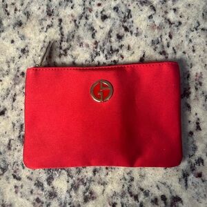 Giorgio Armani travel size lip glass + beauty bag